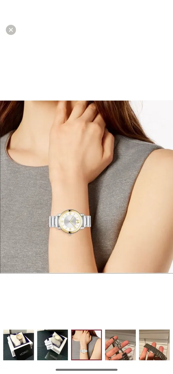 Movado Bold Quartz Silver White Dial Ladies Watch 3600592 - Image 4