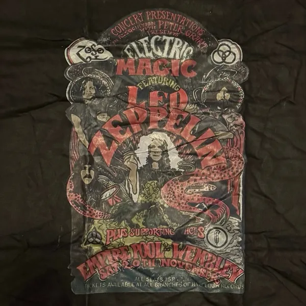 LED ZEPPELIN Electric Magic Concert Tee Size XL New without Tag - Image 4