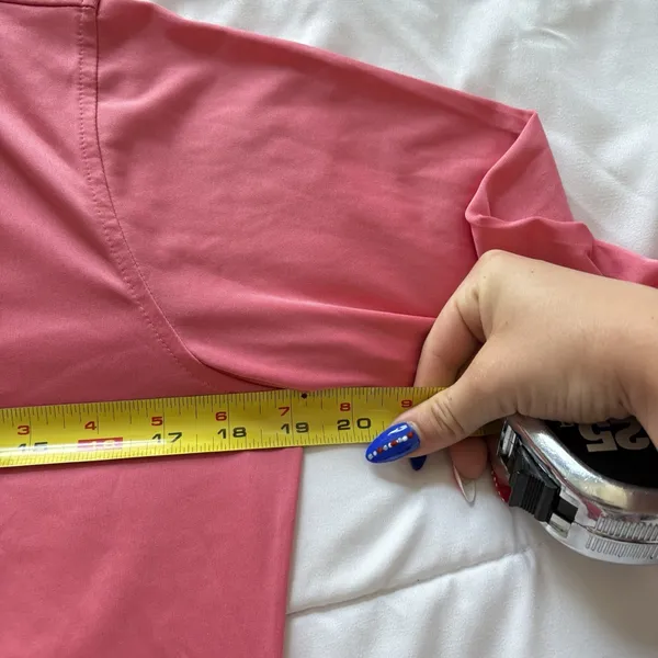 Peter Millar Pullover T Shirt Long Sleeve Womens Medium Pink Activewear Golf - Image 5