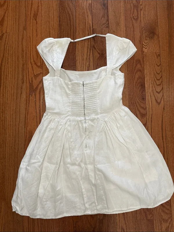 Reformation Oaklyn Linen Dress Size 8 - Image 6