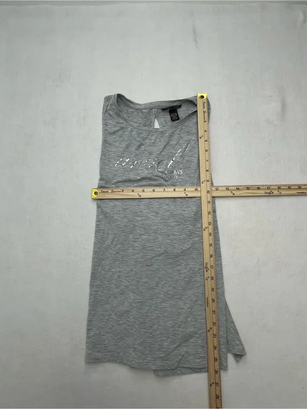 Victoria's Secret Angel Tank Top Womens Medium Gray Sleeveless Open Back Twisted - Image 8