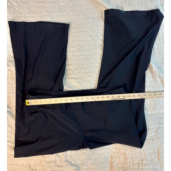 GapBody Black Wide Leg Yoga Pants Activewear Trousers XXL - Image 5
