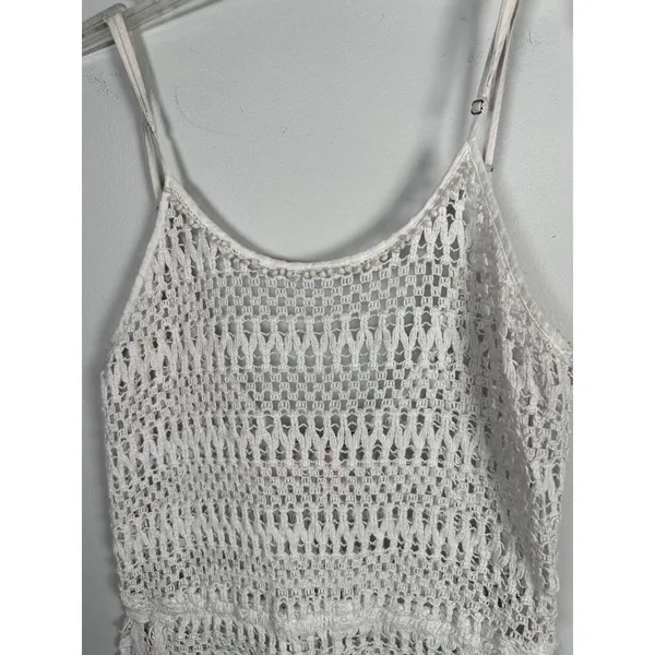 Victorias Secret Womens Medium Beach Cover Up Romper‎ Crochet Lace One Piece - Image 16