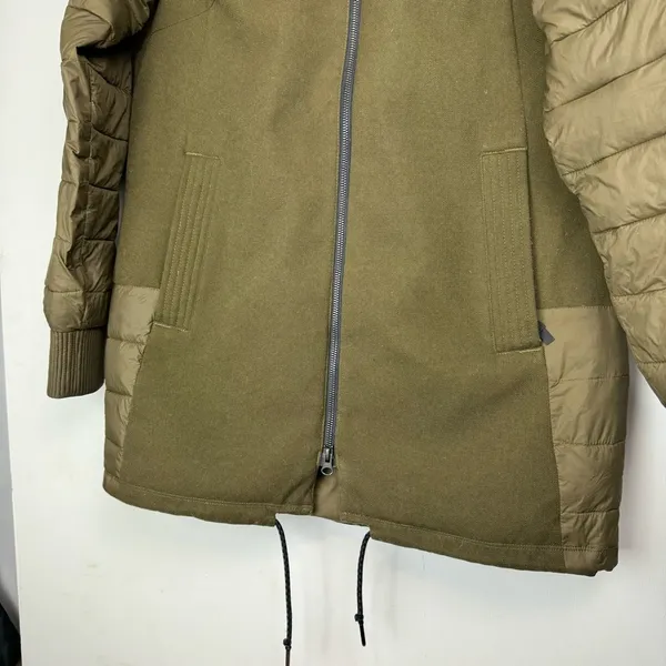 Columbia Boundary Bay Hybrid Jacket Sz Medium Womens Army Olive Green - Image 11