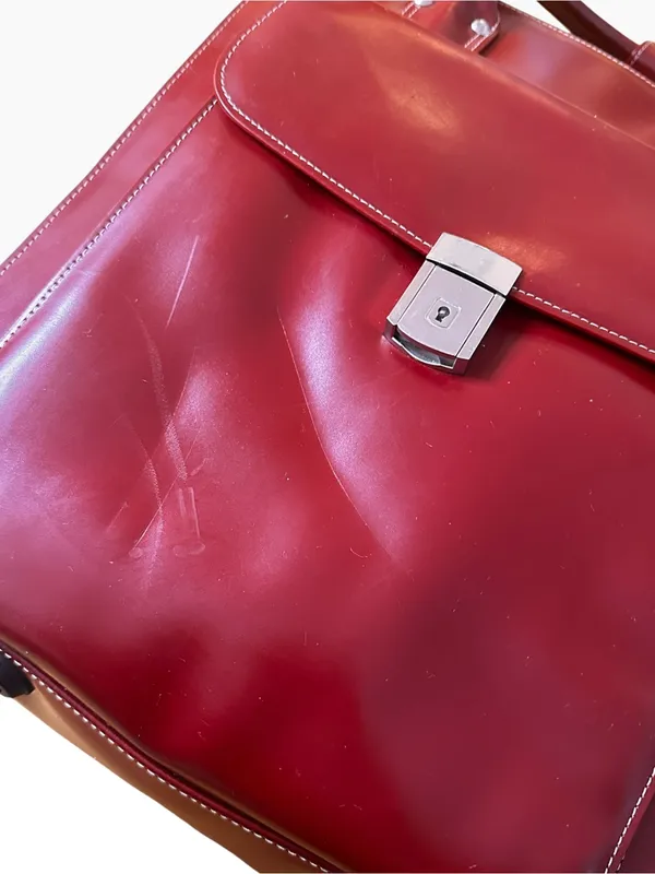 McKlein La Grange Detachable Wheeled Briefcase Carry On Luggage Red - Image 11