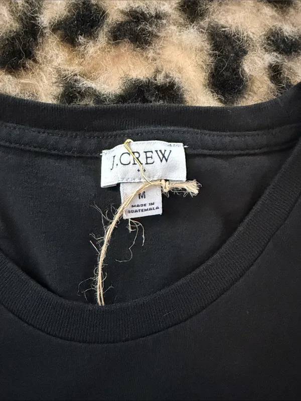 J Crew Black Short Sleeve T-Shirt Dress - Image 2