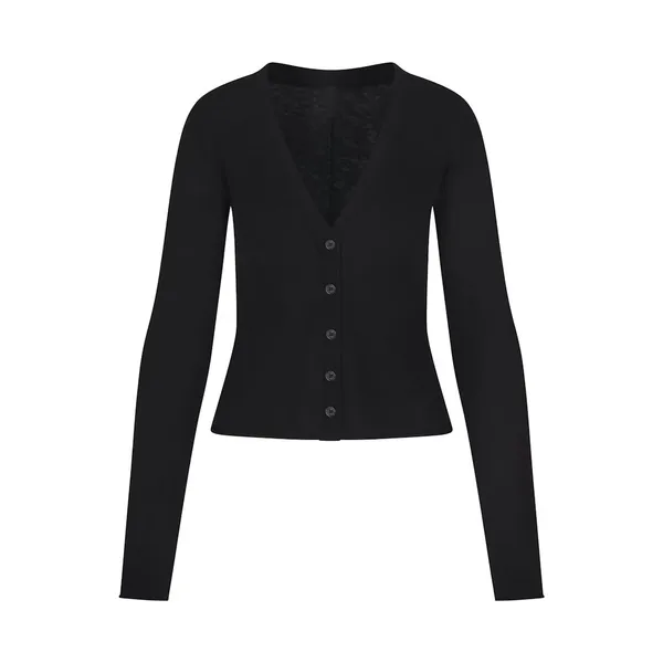 New Skims Featherweight Cashmere Cardigan Onyx Large New with tags - Image 2