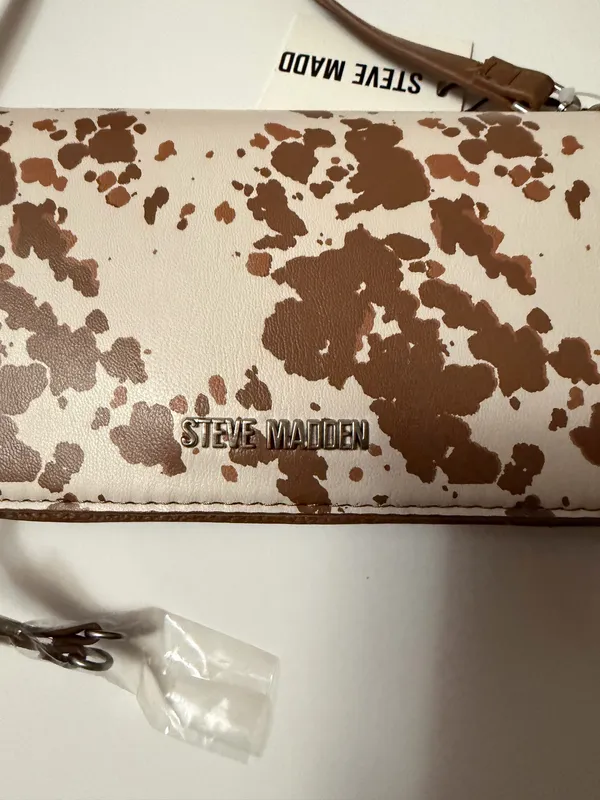 Steve Madden 2025 Faux Cow Print Crossbody Shoulder Bag - Image 2