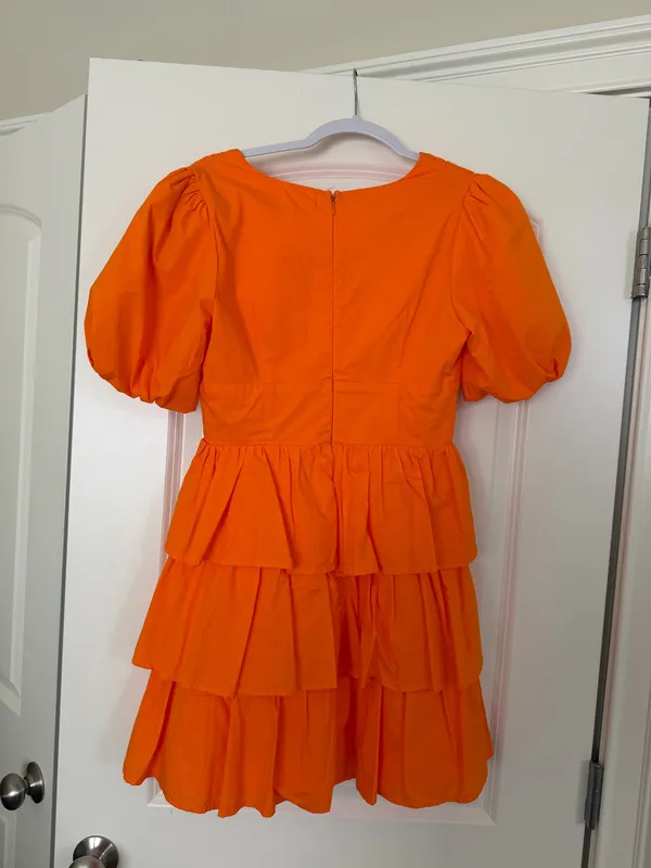 Vestique Orange Dress Mini - Image 3