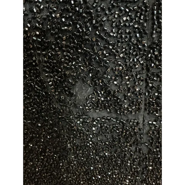 L'AGENCE Beaded Mini Dress Black Scoop Neck Sleeveless Cocktail Size XS‎ / 0 - Image 9