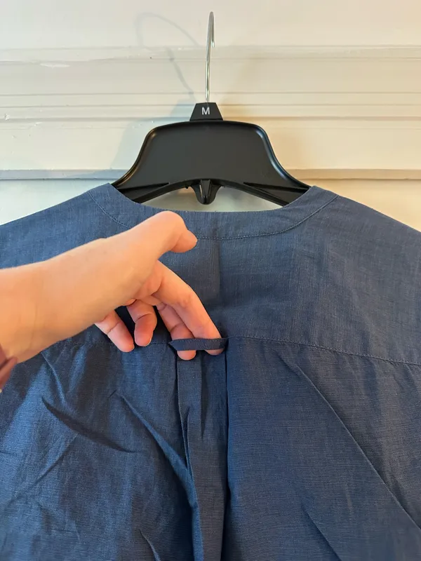 LOFT Ruffle Chambray Top - Image 7