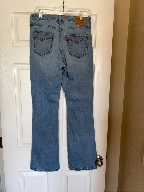 Levi’s 725 High Rise Bootcut Jeans 30 Classic Flattering Light Wash A5 - Image 3