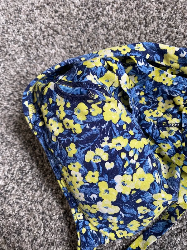 Aerie Offline by Real Me Strappy Floral Sports Bra Large - Image 5