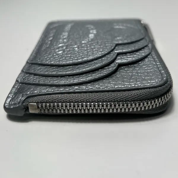 Tiffany & Co. Return to Tiffany Silver Pebbled Zippy Zip Wallet Card Case - Image 10