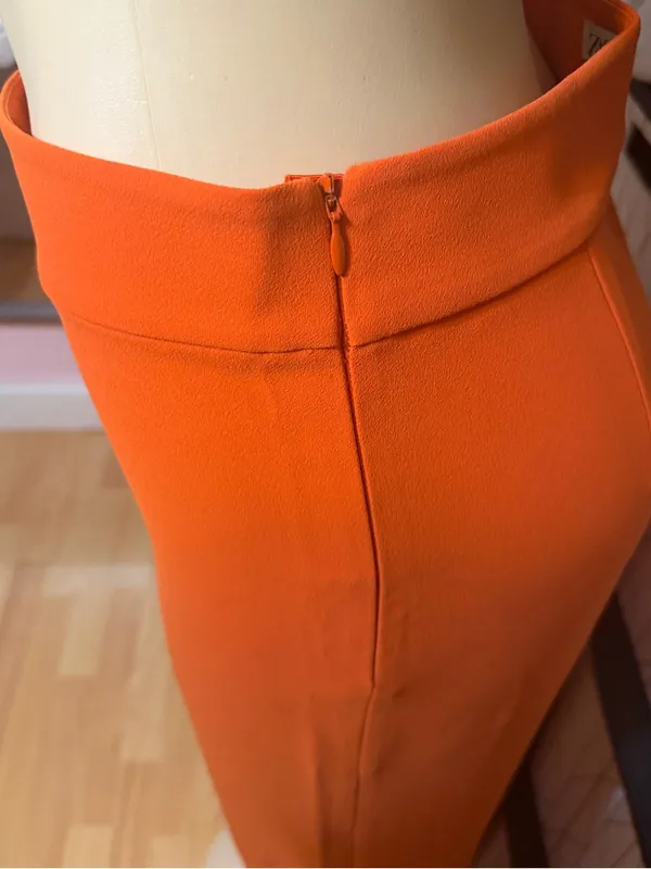 Zara Orange Wide-Leg Pants - Image 2
