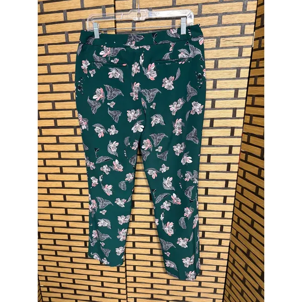 Eliane Rose Green‎ Floral Dress Pants Size 10 - Image 2