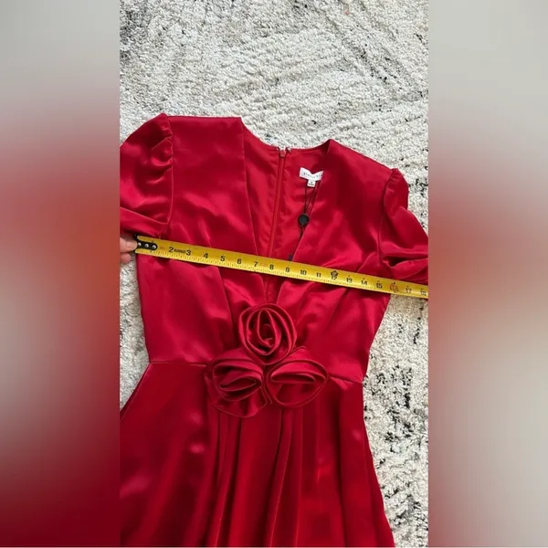 Gianni bini red satin dress size 0 Valentine’s Day - Image 12