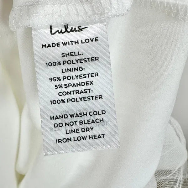 Lulus Sweetest Success White Organza Tiered One-Shoulder Midi Dress Medium NWT - Image 9