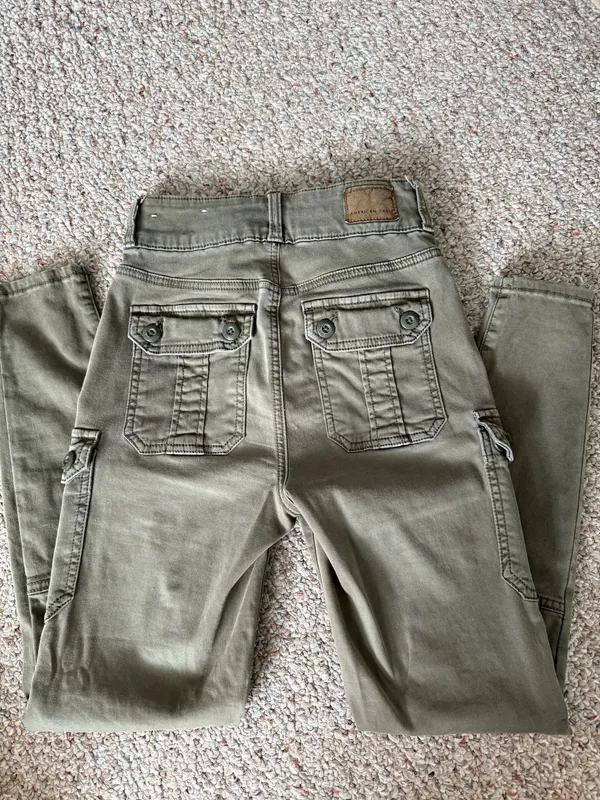 Green Cargo Pants American Eagle - Image 2
