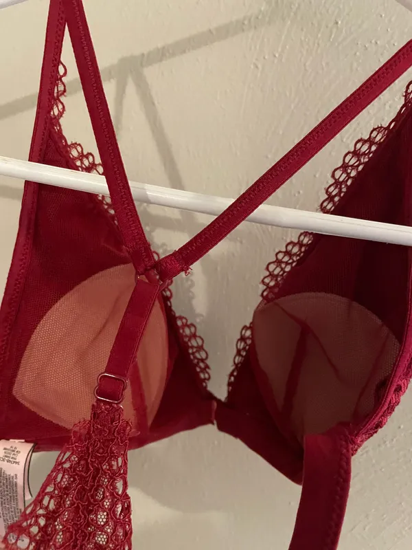 Victorias Secret Red Lace Bralette - Image 6