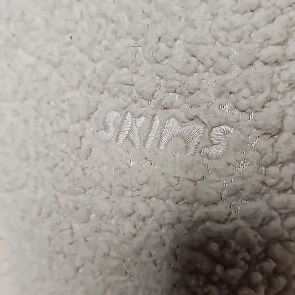 Skims fleece quarter zip cozy pull over white sweatshirt sz Large - Image 5