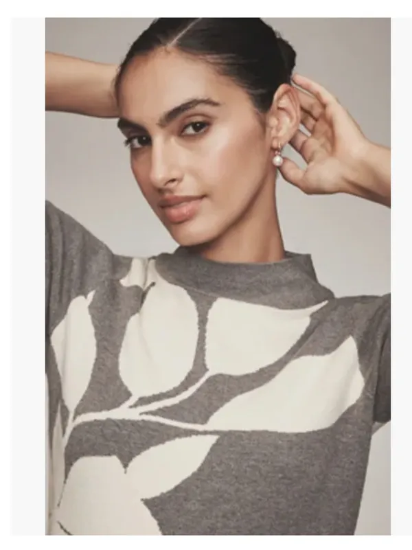 ANTHROPOLOGIE Nina Short-Sleeve Mock Neck Mini Dress XS - Image 4