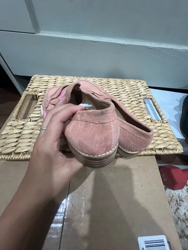 Pink Suede Loafers Madewell size 7.5 - Image 5