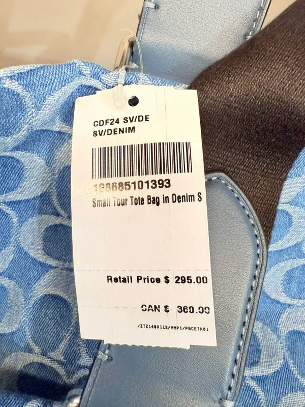 coach Small Tour Tote Bag In Signature Denim cdf24 - Image 6