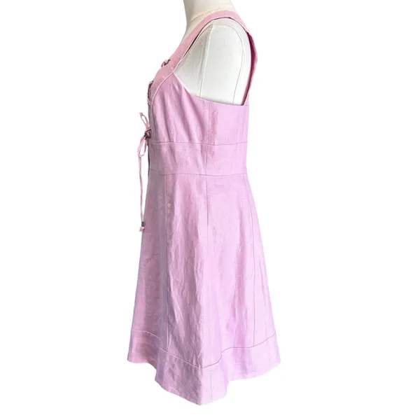 J.Crew Dress Corset Pink Wedding Whimsey Fairy SZ 6 Sleeveless Twill Cotton - Image 9
