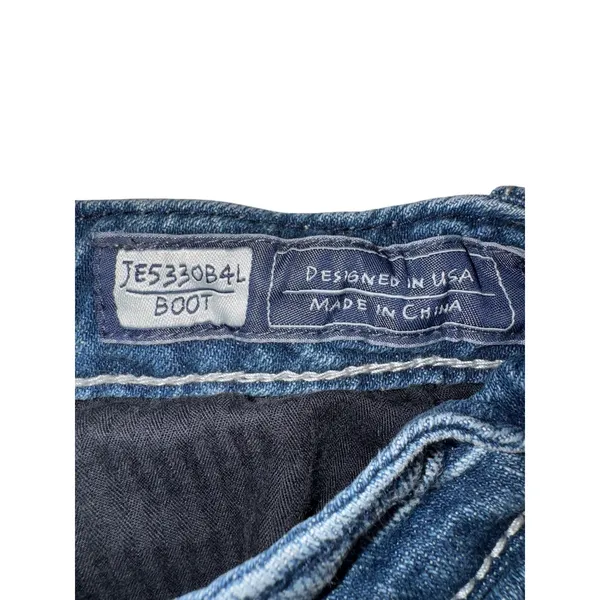 Miss‎ Me Bootcut Jeans Womens 27 Medium Wash Wing Sequin Pocket JE5330B4L Buckle - Image 5