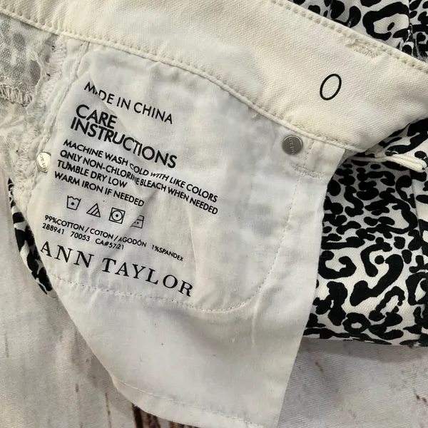 Ann‎ Taylor Modern Fit Leopard Print Light Jeans - Image 7