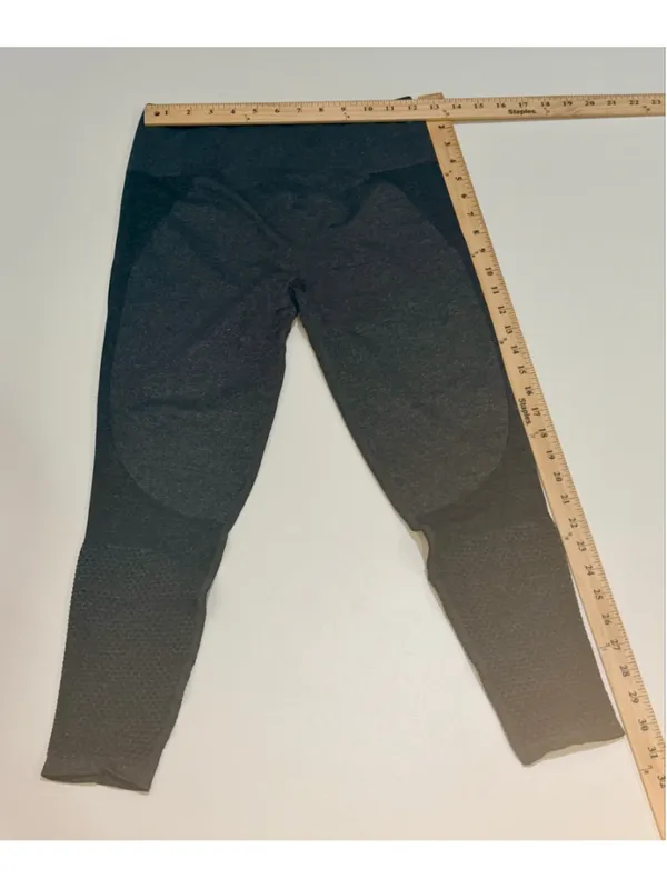 Fabletics NWT’s Women’s M/6-8 Seamless High-Waisted Mesh Leggings Dark Grey - Image 2