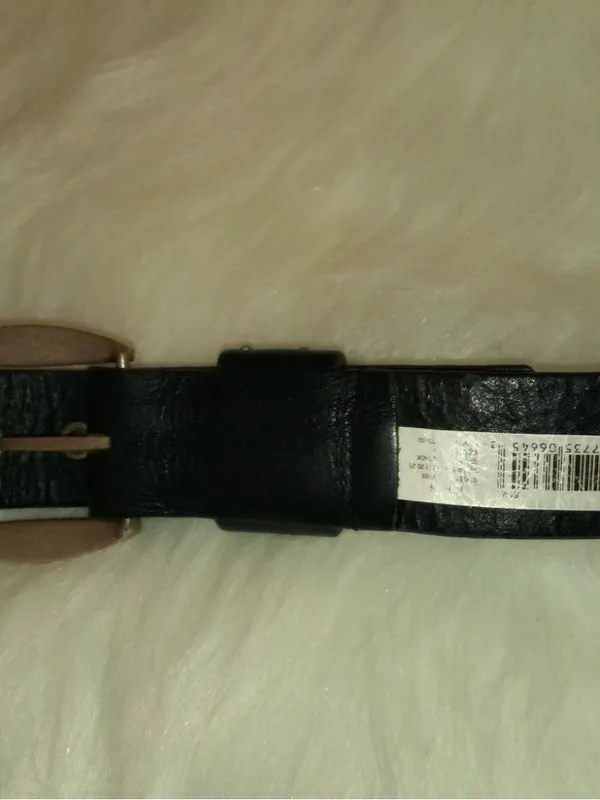 Kohl's L Black Vegan Grommets Belt - Image 2