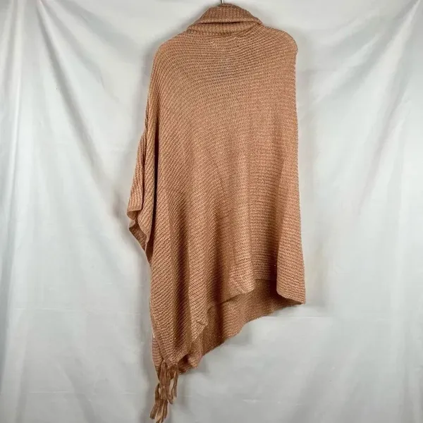 NWT Evy’s Tree Asymmetrical Ponch Cowl Neck Sweater OS - Image 4