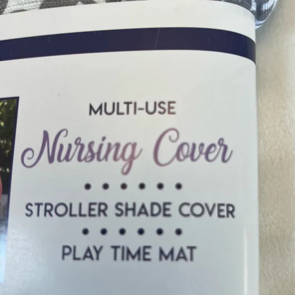 Multi Use Cover Nursing, Scarf Stroller Shade Cover Or‎ Play Time Mat - Image 3