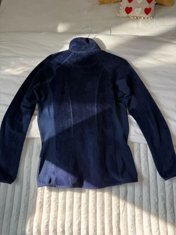 Patagonia Fleece Zip-Up Jacket Navy - Image 4