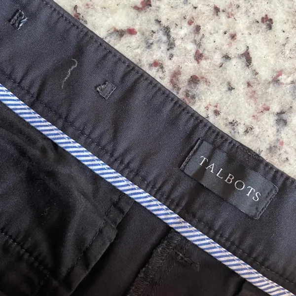 Talbots Chino Shorts Women 14 Black Preppy Classic‎ Stretch Mid Rise Twill 7in - Image 3