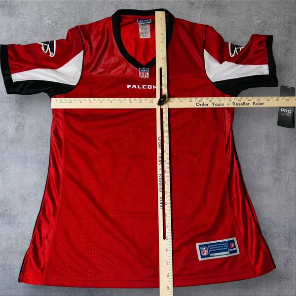NEW Atlanta Falcons Jersey Womens S Red Blank NFL Pro Line Football‎ - Image 8
