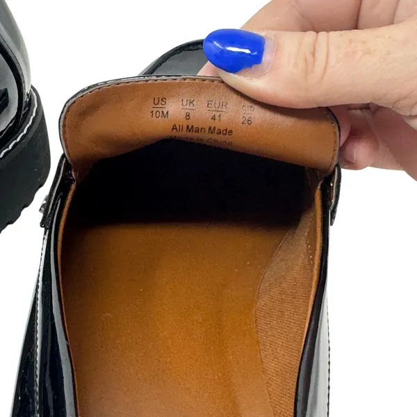 Franco Sarto Women's Cassandra Black Platform Penny Loafers Size 10 - Image 8