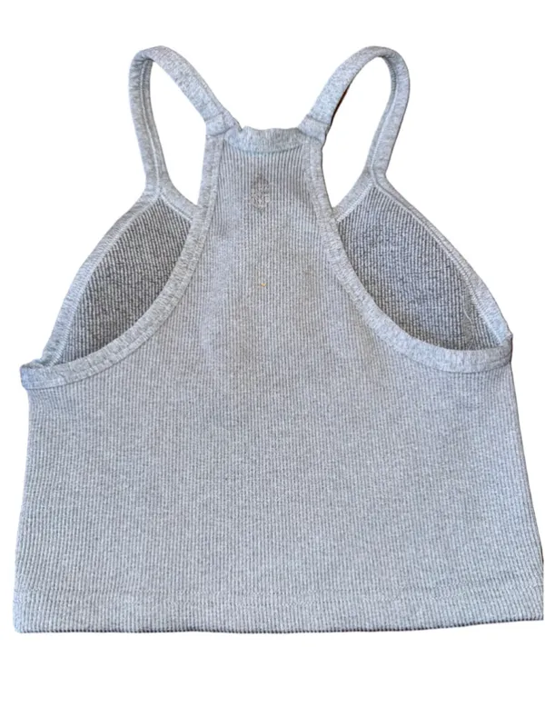 Free People Ribbed Tank Top Grey XL - Image 2