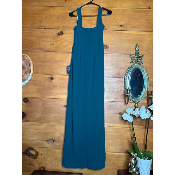 NWT Lulus Glamorous Disposition Emerald Green Ruched Maxi Dress Banquet Size XL - Image 6