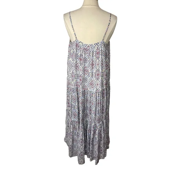 HERSY Tiered Maxi‎ Dress with Adjustable Spaghetti Straps, LARGE - Image 4