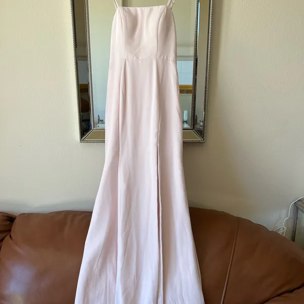 Gorgeous Azazie gown, soft pink, very elegant - Image 7