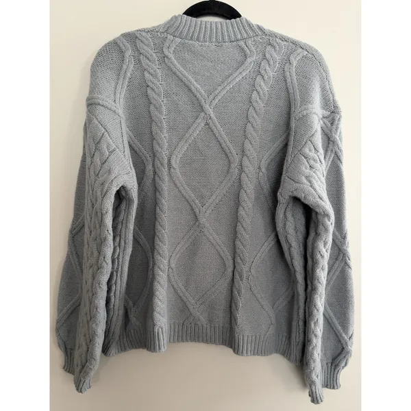 Taylor Swift The Tortured Poets Department Gray Button Down Cardigan Size M/L - Image 2