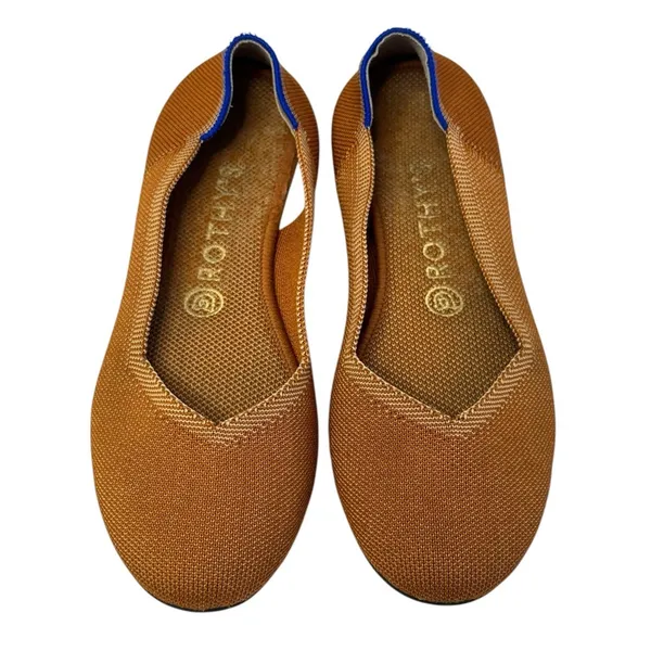 ROTHY’S Fawn Colorway Rounded Toe Ballet Knit Flats Slip On Eco Friendly Size W8 - Image 3