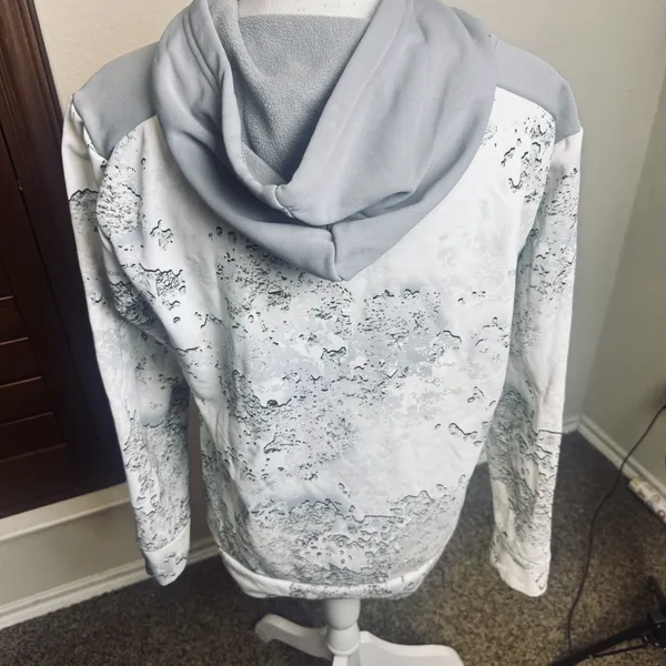 SHE Outdoor Hoodie Sweatshirt Women's M Tundra Camo Her Adventure white‎ gray - Image 3