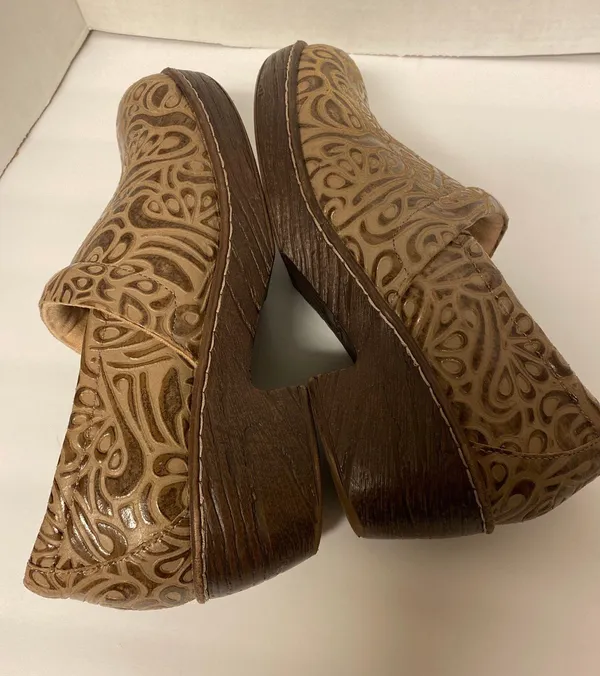 B.o.c Brown Leather Clogs - Image 7