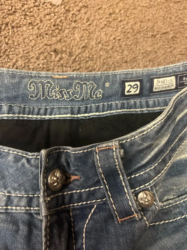 Miss Me Denim Shorts Distressed - Image 4