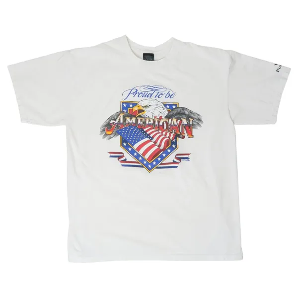 Vintage 90s Proud to be American Eagle T-Shirt - Image 3