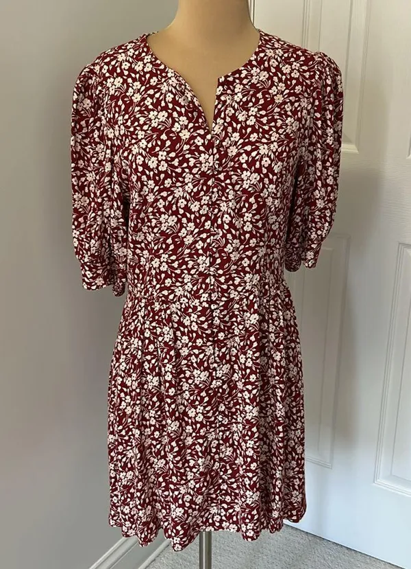 Reformation Laylin Puff Sleeve Floral Mini Dress - Image 3